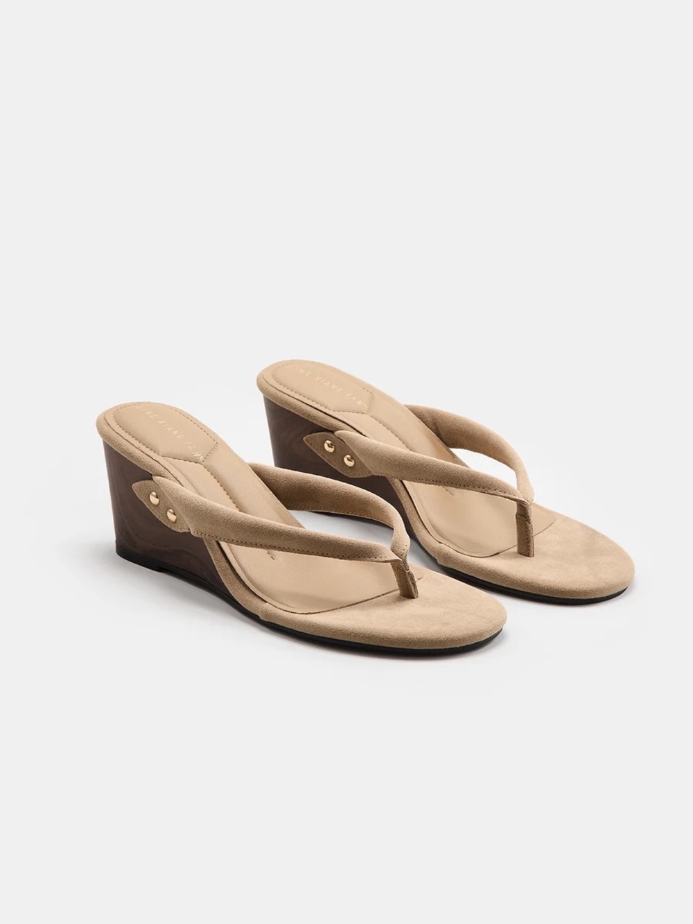 Commense Casual Thong Wedge Sandals